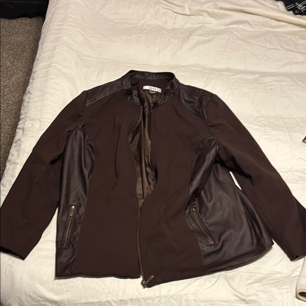 TanJay Brown Leather Jacket